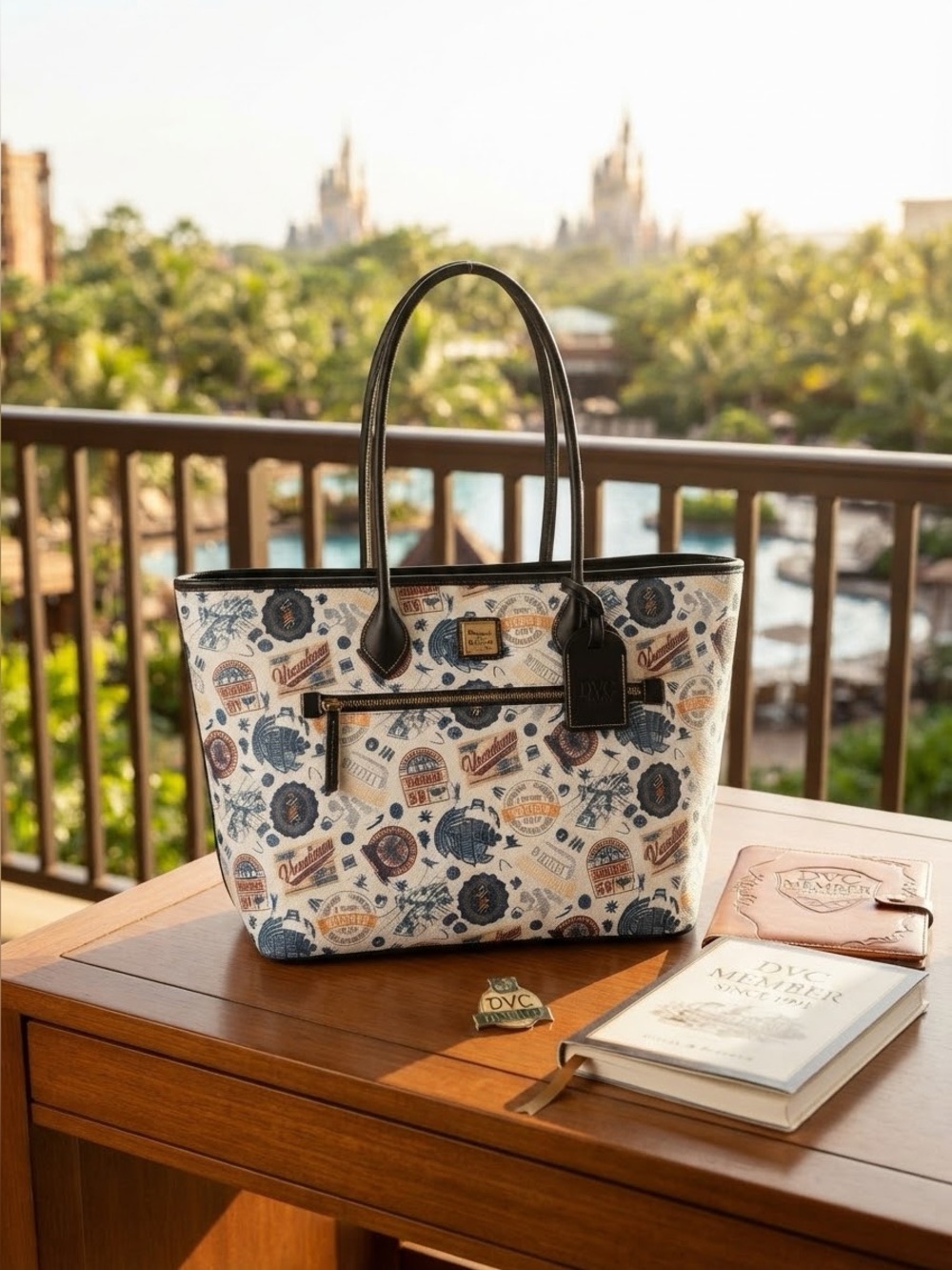 Disney Vacation Club Member Dooney & Bourke Large Shopper Tote Bag – Like New